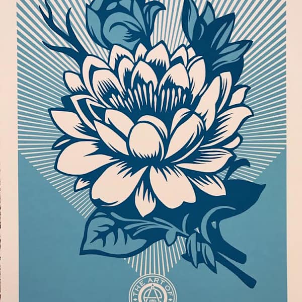 Lotus Blossom - Framed by Shepard Fairey, Image 2.