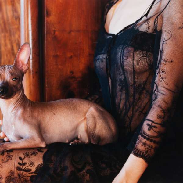 Girl with Naked Dog by Gisela Getty, Image 1.