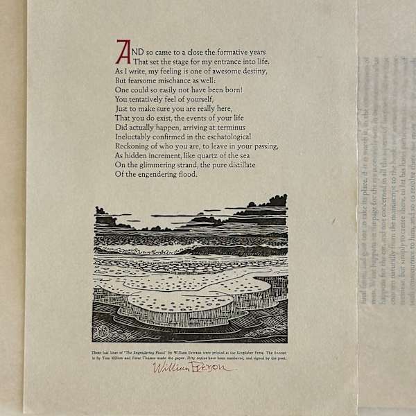 And So Came To A Close by Brother Antoninus/ William Everson, Tom Killion, Image 1.