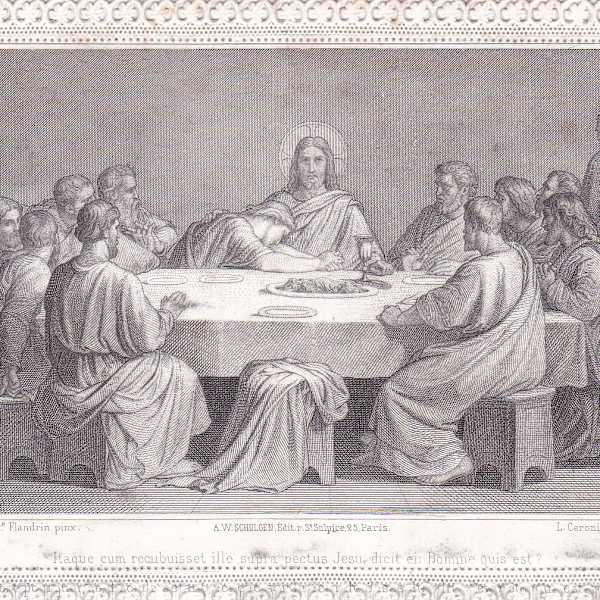 Itaque cum recubuisset ille supra pectus Iesu dicit ei: Domine quis est? by Luigi Ceroni, Image 1.