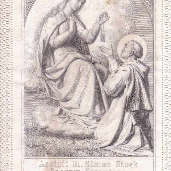 Accipit St. Simon Stock Sacrum Scapulare by Anton August Eitel, Image 1.