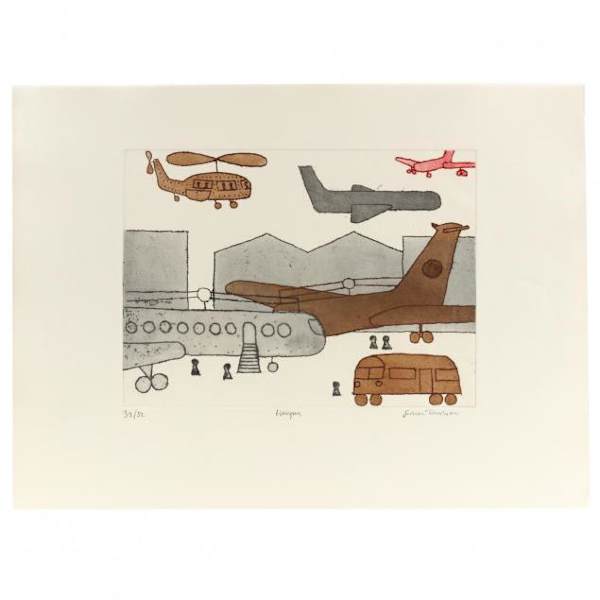 Hangars by Julian Trevelyan, Image 1.