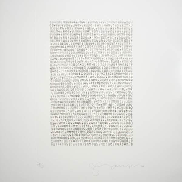 Dante, I Had Not Known That Death Had Undone So Many by Tom Phillips, Image 1.