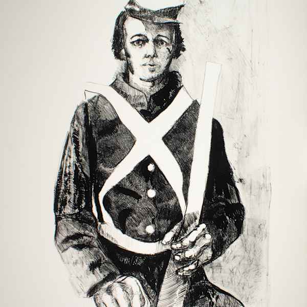 Private Richard K. Oakley, 9th Georgia Volunteers, Killed at Shiloh by John Sandlin, Image 1.