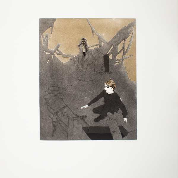 The Spectre Bark (Life-in-Death Winneth the Ancient Mariner) from The Rime of the Ancient Mariner by Patrick Procktor, Image 1.
