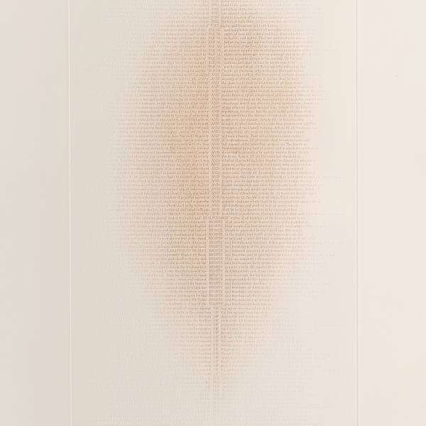 THE EQUAL AND INALIENABLE RIGHTS OF ALL by Ann Hamilton, Image 1.