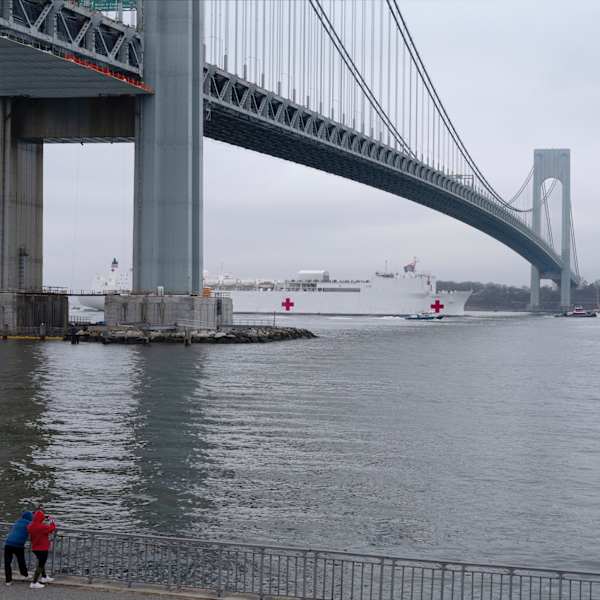 U.S.N.S. Comfort, Verrazano Bridge, Brooklyn, New York by An-My Lê, Image 1.
