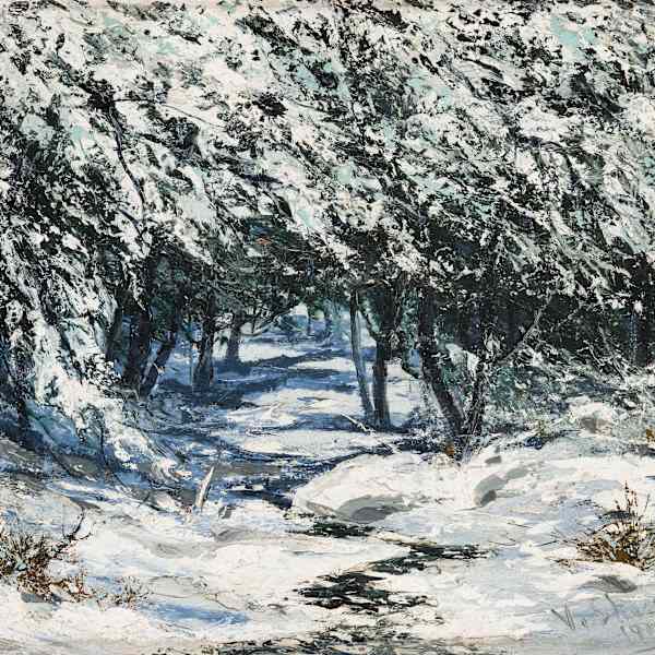 Untitled (Winter scene) by Victor Shearer, Image 2.