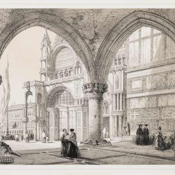 St. Mark's from the Broclio by Joseph Nash, Image 2.