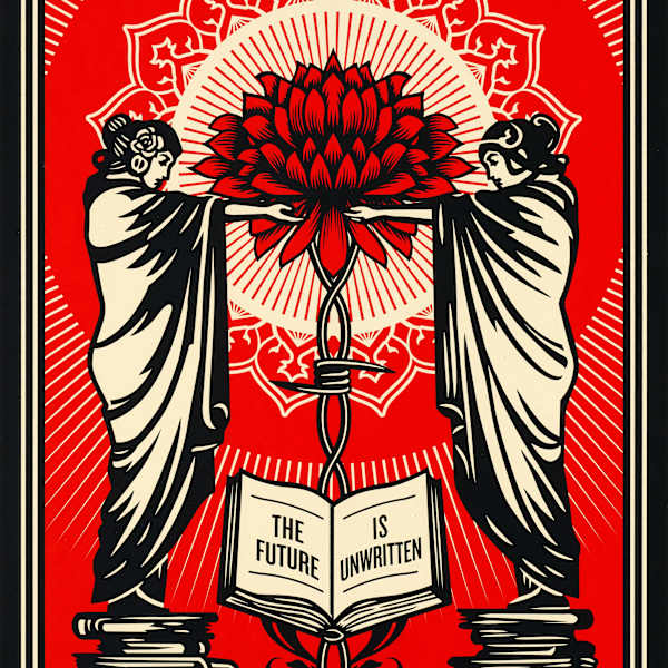 The Future is Unwritten x Robert Rauschenberg Foundation by Shepard Fairey, Image 2.