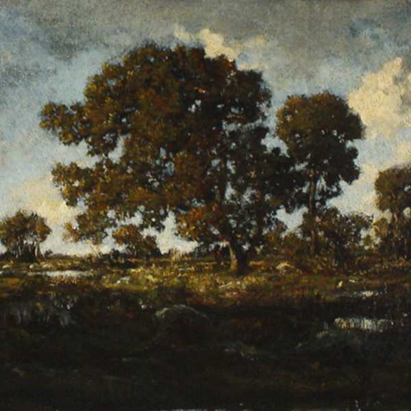 La Mare aux Viperes en Foret de Fontainbleau (The Pond in the Forest of Fountainbleau by Théodore Rousseau, Image 2.