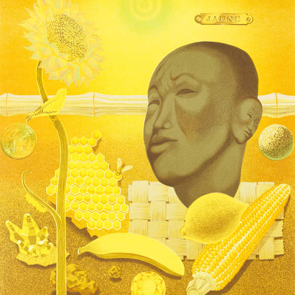 Buddha, Life in Yellow by Victor Vasarely, Image 2.