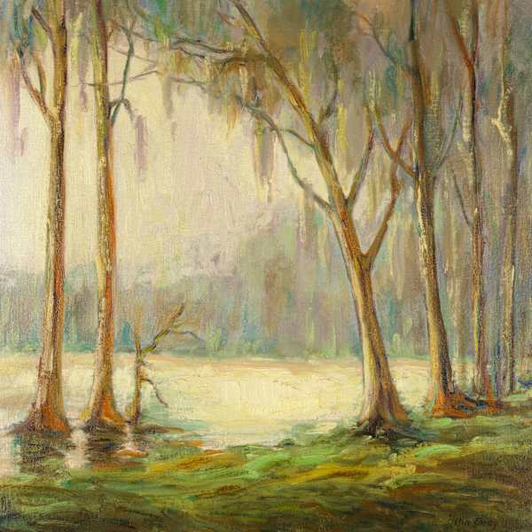 Misty Morning on the Ogeechee by Hattie Saussy, Image 1.