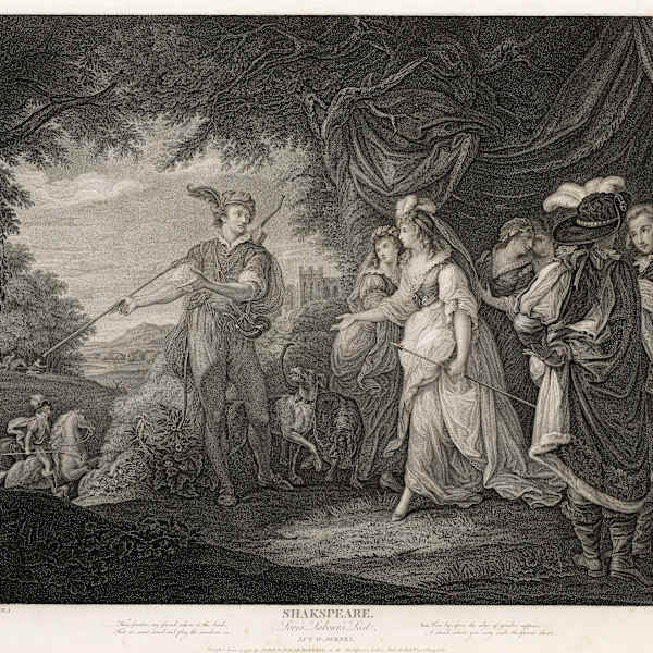 Dramatic Works of Shakespeare - Love's Labor's Lost by John Boydell, Image 1.