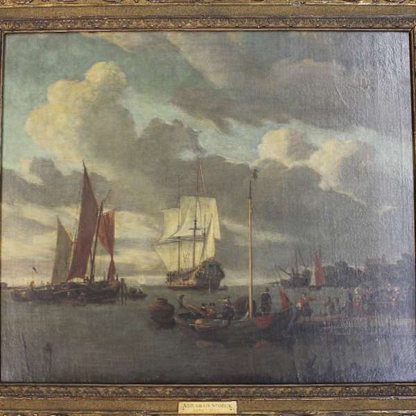 Shipping by the Shoreline by Abraham Storck, Image 1.