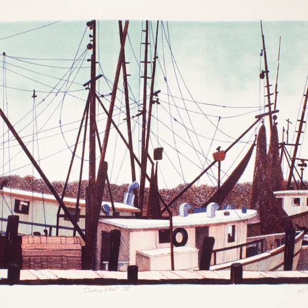 Shrimp Fleet IV by Carl Schwartz, Image 1.