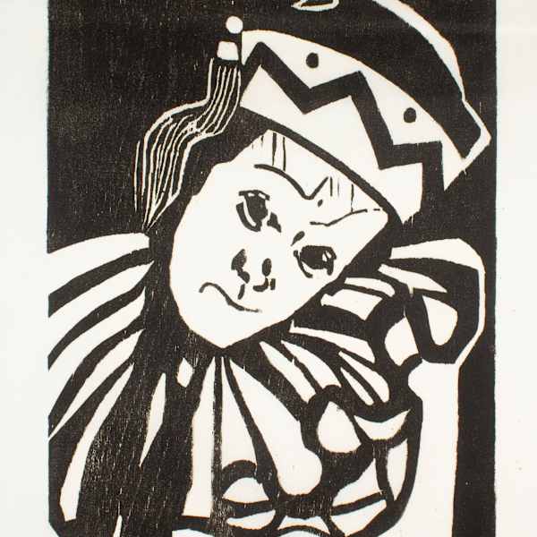 Nijinsky As Petrouchka, Study #1 by Ann Carter Pollard, Image 1.