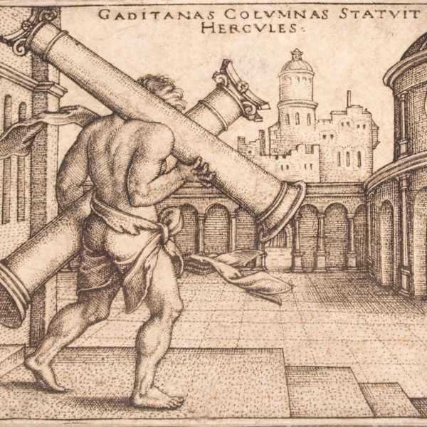 Hercules Sets Up The Columns of Gades by Hans Sebald Beham, Image 2.