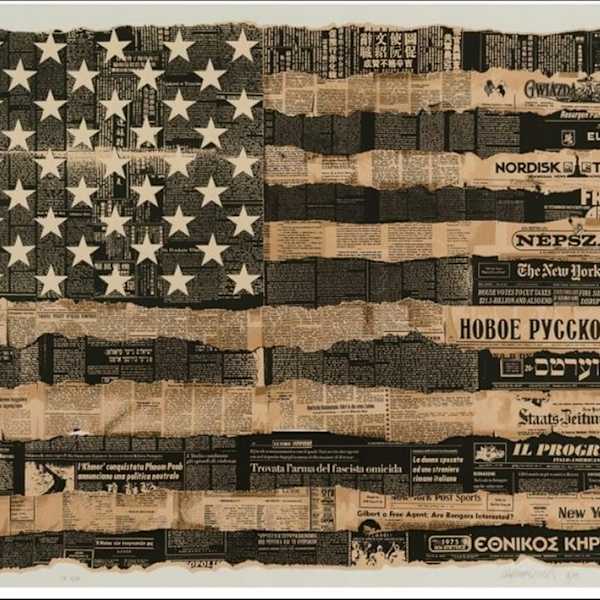 Melting Pot Flag, America the Melting Pot by Massimo Vignelli, Image 1.