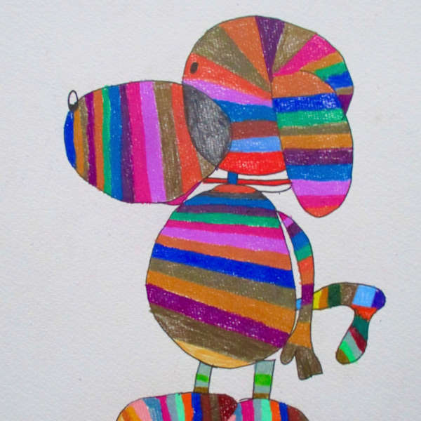 Stripey Snoopy by Kylie Boman, Image 1.