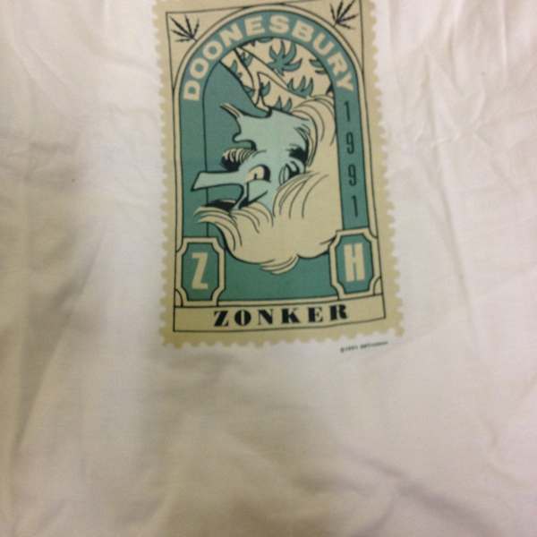 "In Zonker We Trust" by Garry Trudeau, Image 1.