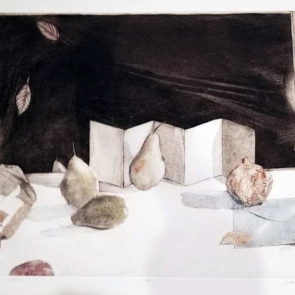 Pears, Pairs + Falling Leaves by Sue Anne Bottomley, Image 1.