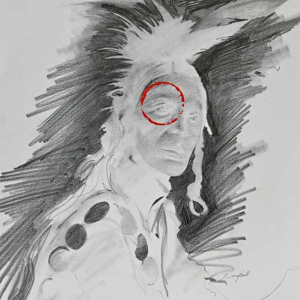 Untitled (Red Circle) by P. Campbell, Image 2.