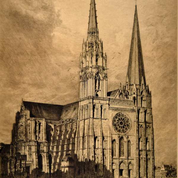 Chartres Cathedral by Alfred-Alexandre Delauney, Image 3.