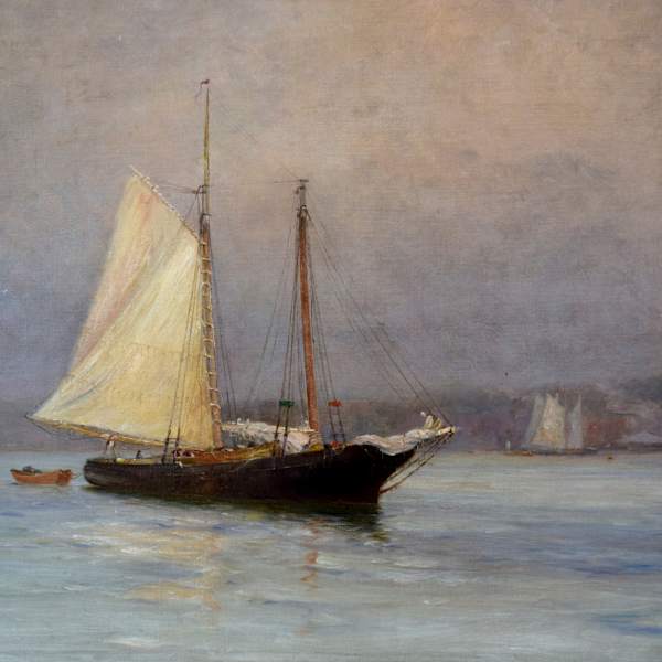 Schooner in Fog by Walter Lofthouse Dean, Image 4.