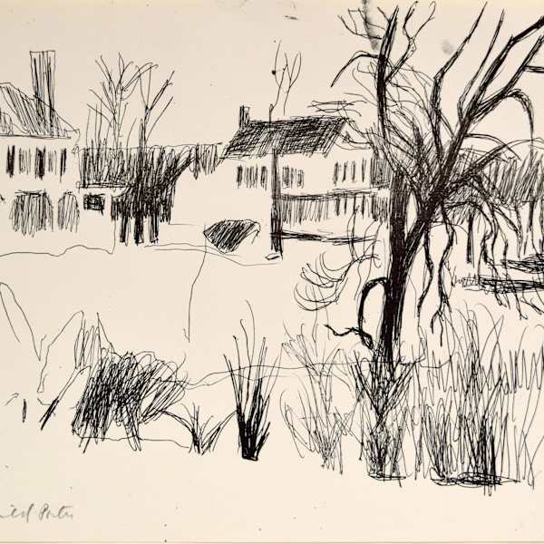 Snow Landscape by Fairfield Porter, Image 1.