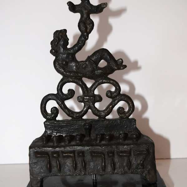 Untitled (Menorah) by Chaim Gross, Image 1.