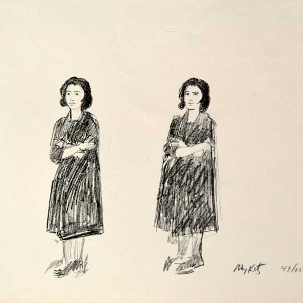 Double Portrait by Alex Katz, Image 1.