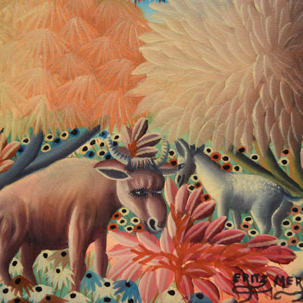 Oxen and Mule by Fritz Merise, Image 1.