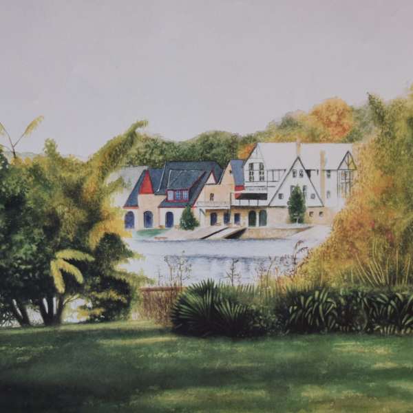 Boathouse Row at a View by José A. Sebourne, Image 4.
