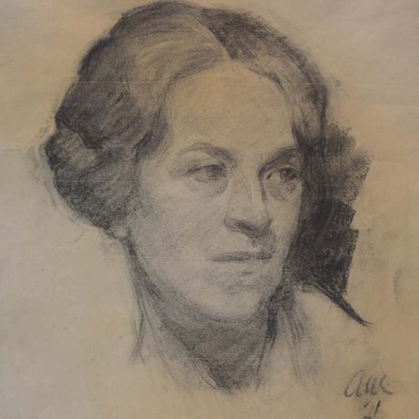 Portrait of a Woman by A. W., Image 1.