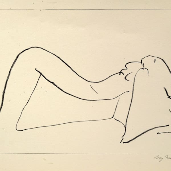 Reclining Nude by Mary Frank, Image 1.