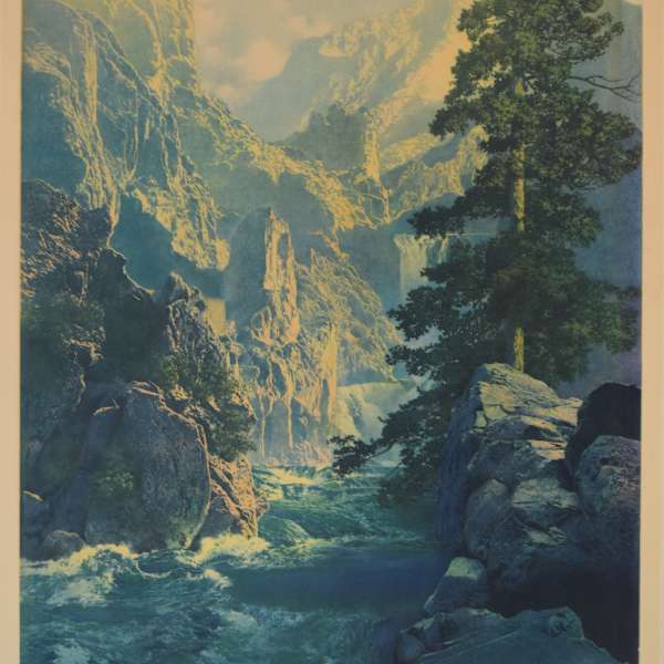 The Royal Gorge of the Colorado by Maxfield Parrish, Image 1.