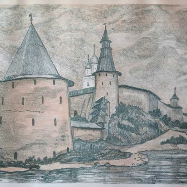 The Kremlin in the City of Paskov by Lyia Ratner, Image 1.
