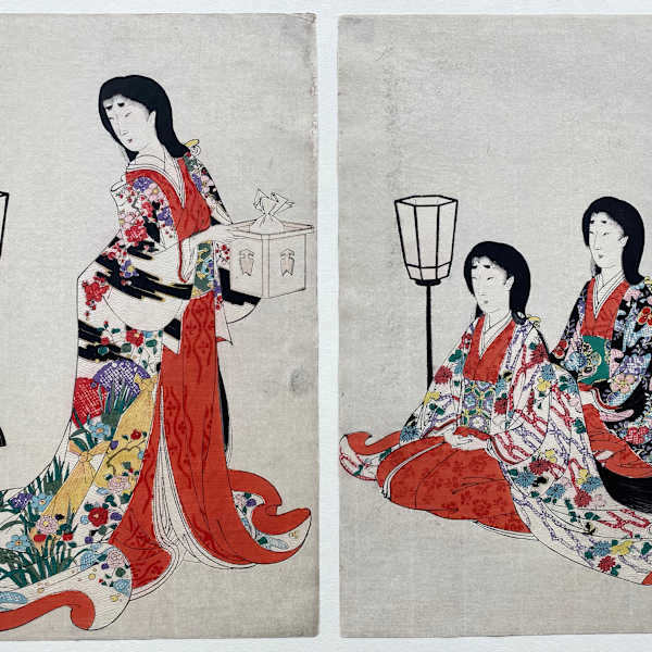 Beauties in Various Pursuits by Toyohara Chikanobu, Image 3.