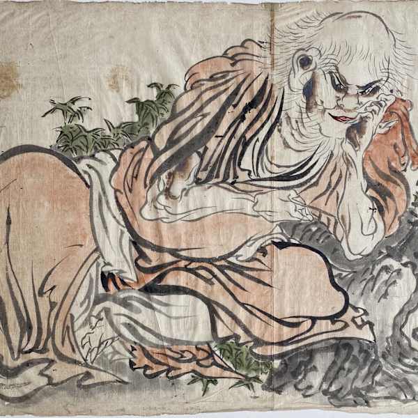 One bald old man sitting by Yamada Juro, Image 1.