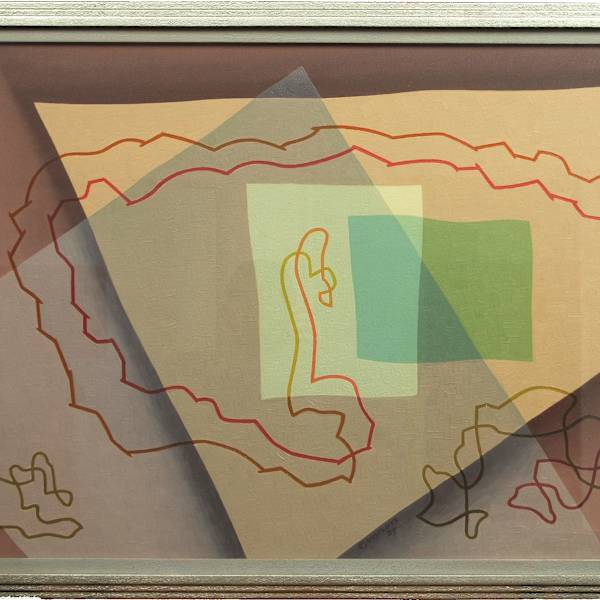Chromatic Contrast No. 5 by Raymond Jonson, Image 1.