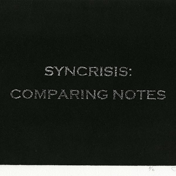 Syncrisis: Comparing Notes by Tony Crowley, Image 2.