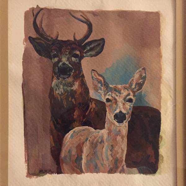 Two Deer, 1999 by Melissa Miller, Image 1.