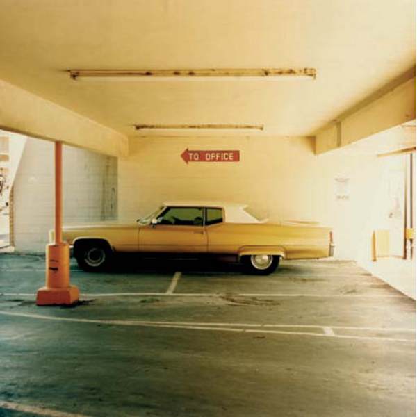 Motel Parking Lot, Reno, Nevada, 1995 by Jeff Brouws, Image 1.