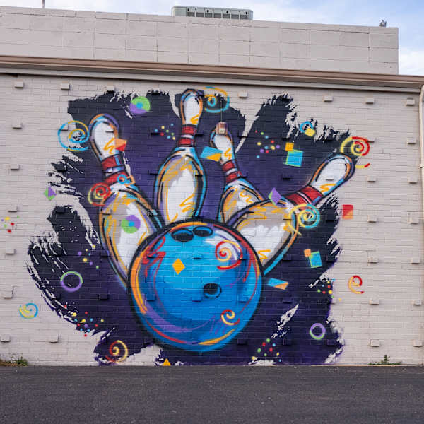 2 Bar Bowl Mural by James Overstreet, Image 3.