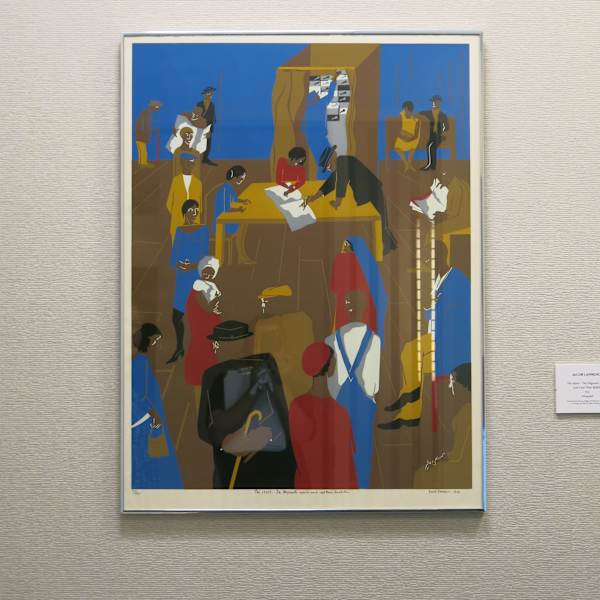 The 1920s...The Migrants Arrive and Cast Their Ballots by Jacob Lawrence, Image 2.