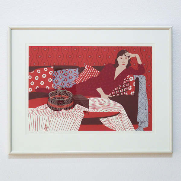 Woman on Sofa by Phyllis Sloane, Image 1.