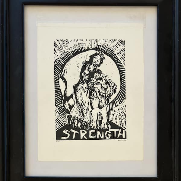 Strength (Major Arcana Taro Tarot Deck) by Alicia Farnsworth, Image 1.