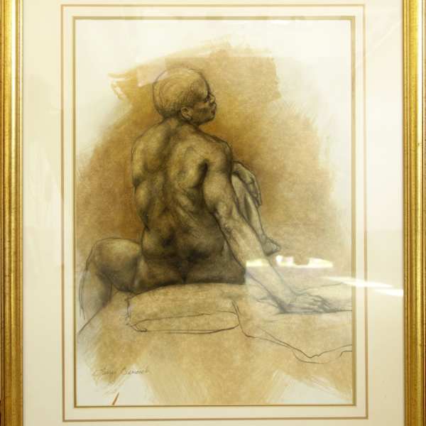 Male Figure Drawing by Larry Bencich, Image 2.