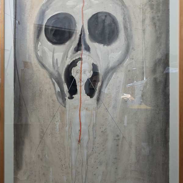 The Terror of AIDS, aka Death: AIDS Eating a Man #30 by Luis Cruz Azaceta, Image 1.